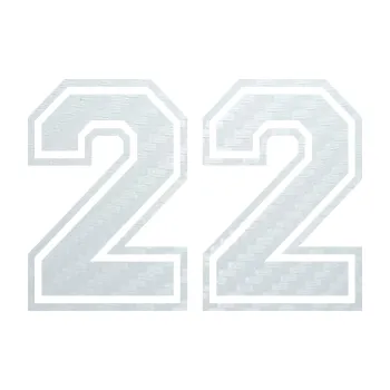 Polep vozidla SAMOLEPKA Startovní číslo 22 typ 4 (51 - 3D karbon bílý) NA AUTO, NÁLEPKA, FÓLIE, POLEP, TUNING, VLASTNÍ TEXT, TISK, AUTOSAMOLEPKY.cz, POLEPY, OBRÁZEK, LOGO, SAMOLEPKY