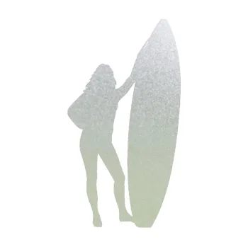 Polep vozidla SAMOLEPKA Surfařka 001 levá (60 - pískované sklo) NA AUTO, NÁLEPKA, FÓLIE, POLEP, TUNING, VLASTNÍ TEXT, TISK, AUTOSAMOLEPKY.cz, POLEPY, OBRÁZEK, LOGO, SAMOLEPKY