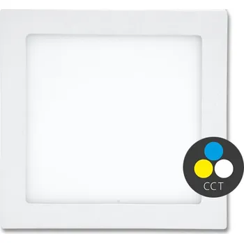 LED panel Ecolite Bílý přisazený LED panel RAFA2 12W CCT hranatý 17x17cm IP20 LED-CSQ-CCT/12W/BI