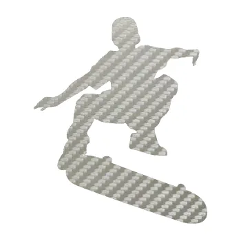 Samolepicí dekorace na vozidlo Skateboard 004 pravá (52 - 3D karbon stříbrný) SAMOLEPKA NA AUTO, NÁLEPKA, FÓLIE, POLEP, TUNING, VLASTNÍ TEXT, TISK, AUTOSAMOLEPKY.cz, POLEPY, OBRÁZEK, LOGO, 3D STICKERS