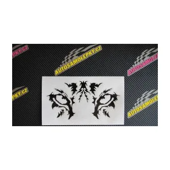 Polep vozidla Vlčí oči (12 - zelená) SAMOLEPKA NA AUTO, NÁLEPKA, FÓLIE, POLEP, TUNING, VLASTNÍ TEXT, TISK, AUTOSAMOLEPKY.cz, POLEPY, OBRÁZEK, LOGO, 3D STICKERS