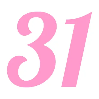 Polep vozidla Startovní číslo 31 typ 3 (24 - světle růžová) SAMOLEPKA NA AUTO, NÁLEPKA, FÓLIE, POLEP, TUNING, VLASTNÍ TEXT, TISK, AUTOSAMOLEPKY.cz, POLEPY, OBRÁZEK, LOGO, 3D STICKERS