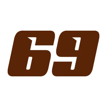 Polep vozidla Startovní číslo 69 typ 6 (15 - hnědá) SAMOLEPKA NA AUTO, NÁLEPKA, FÓLIE, POLEP, TUNING, VLASTNÍ TEXT, TISK, AUTOSAMOLEPKY.cz, POLEPY, OBRÁZEK, LOGO, 3D STICKERS