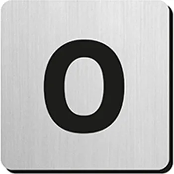 Informační tabulka JNF - Piktogram písmeno "O" IN.34.300 - 75 mm - nalepovací 75 mm BN - Broušená nerez