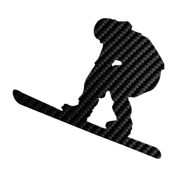 Samolepicí dekorace na vozidlo Snowboard 002 levá (50 - 3D karbon černý) SAMOLEPKA NA AUTO, NÁLEPKA, FÓLIE, POLEP, TUNING, VLASTNÍ TEXT, TISK, AUTOSAMOLEPKY.cz, POLEPY, OBRÁZEK, LOGO, 3D STICKERS