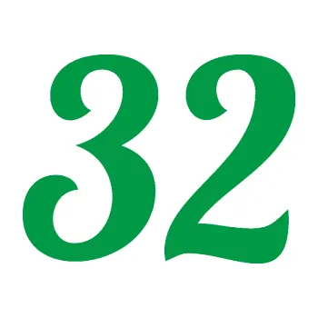 Polep vozidla Startovní číslo 32 typ 3 (12 - zelená) SAMOLEPKA NA AUTO, NÁLEPKA, FÓLIE, POLEP, TUNING, VLASTNÍ TEXT, TISK, AUTOSAMOLEPKY.cz, POLEPY, OBRÁZEK, LOGO, 3D STICKERS