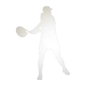 Polep vozidla SAMOLEPKA Tenista 014 levá (82 - odrazková reflexní bílá) NA AUTO, NÁLEPKA, FÓLIE, POLEP, TUNING, VLASTNÍ TEXT, TISK, AUTOSAMOLEPKY.cz, POLEPY, OBRÁZEK, LOGO, SAMOLEPKY