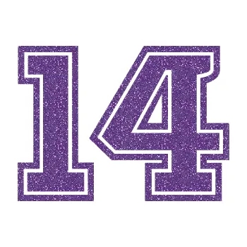 Polep vozidla SAMOLEPKA Startovní číslo 14 typ 5 (87 - Ultra Metalic fialová) NA AUTO, NÁLEPKA, FÓLIE, POLEP, TUNING, VLASTNÍ TEXT, TISK, AUTOSAMOLEPKY.cz, POLEPY, OBRÁZEK, LOGO, SAMOLEPKY