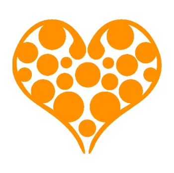 Samolepící dekorace Srdíčko 008 (06 - oranžová) SAMOLEPKA NA AUTO, NÁLEPKA, FÓLIE, POLEP, TUNING, VLASTNÍ TEXT, TISK, AUTOSAMOLEPKY.cz, POLEPY, OBRÁZEK, LOGO, 3D STICKERS