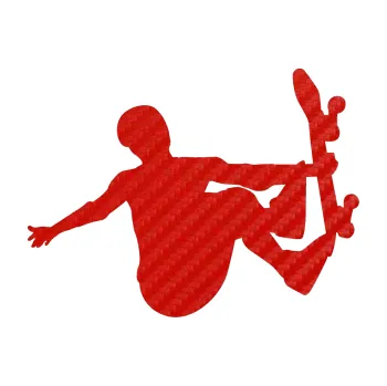 Samolepicí dekorace na vozidlo Skateboard 008 pravá (53 - 3D karbon červený) SAMOLEPKA NA AUTO, NÁLEPKA, FÓLIE, POLEP, TUNING, VLASTNÍ TEXT, TISK, AUTOSAMOLEPKY.cz, POLEPY, OBRÁZEK, LOGO, 3D STICKERS