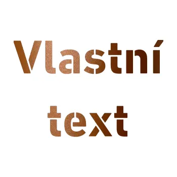 Polep vozidla Vlastní text - Stencil DIN (44 - měděná metalíza) SAMOLEPKA NA AUTO, NÁLEPKA, FÓLIE, POLEP, TUNING, VLASTNÍ TEXT, TISK, AUTOSAMOLEPKY.cz, POLEPY, OBRÁZEK, LOGO, 3D STICKERS