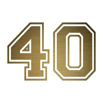 Polep vozidla Startovní číslo 40 typ 4 (64 - škrábaný kov zlatý) SAMOLEPKA NA AUTO, NÁLEPKA, FÓLIE, POLEP, TUNING, VLASTNÍ TEXT, TISK, AUTOSAMOLEPKY.cz, POLEPY, OBRÁZEK, LOGO, 3D STICKERS