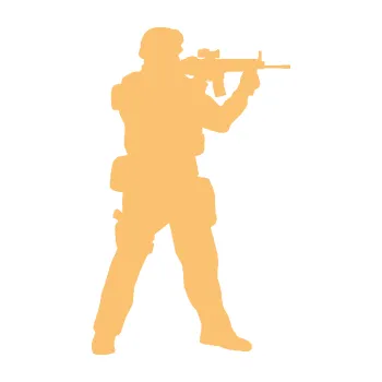 Samolepící dekorace SAMOLEPKA Voják 006 pravá (08 - béžová) NA AUTO, NÁLEPKA, FÓLIE, POLEP, TUNING, VLASTNÍ TEXT, TISK, AUTOSAMOLEPKY.cz, POLEPY, OBRÁZEK, LOGO, SAMOLEPKY