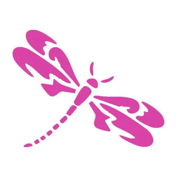 Samolepící dekorace SAMOLEPKA Vážka 001 pravá (16 - růžová) NA AUTO, NÁLEPKA, FÓLIE, POLEP, TUNING, VLASTNÍ TEXT, TISK, AUTOSAMOLEPKY.cz, POLEPY, OBRÁZEK, LOGO, SAMOLEPKY