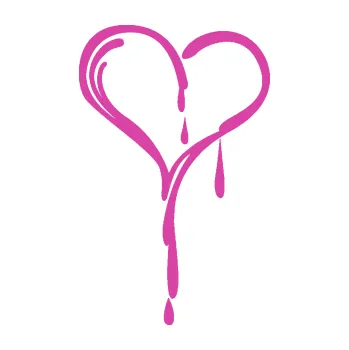 Samolepící dekorace Srdíčko 012 pravá (16 - růžová) SAMOLEPKA NA AUTO, NÁLEPKA, FÓLIE, POLEP, TUNING, VLASTNÍ TEXT, TISK, AUTOSAMOLEPKY.cz, POLEPY, OBRÁZEK, LOGO, 3D STICKERS