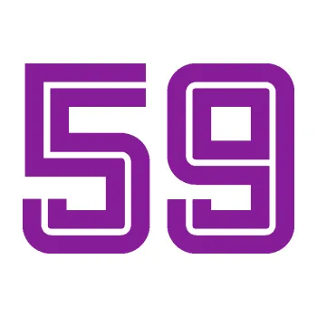 Polep vozidla SAMOLEPKA Startovní číslo 59 typ 7 (14 - fialová) NA AUTO, NÁLEPKA, FÓLIE, POLEP, TUNING, VLASTNÍ TEXT, TISK, AUTOSAMOLEPKY.cz, POLEPY, OBRÁZEK, LOGO, SAMOLEPKY