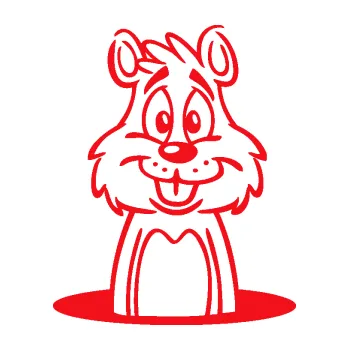 Samolepící dekorace SAMOLEPKA Sysel 001 pravá kouká z nory (10 - červená) NA AUTO, NÁLEPKA, FÓLIE, POLEP, TUNING, VLASTNÍ TEXT, TISK, AUTOSAMOLEPKY.cz, POLEPY, OBRÁZEK, LOGO, SAMOLEPKY