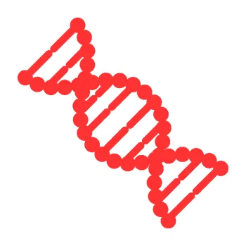 samolepka Vzorec DNA levá (02 - světle červená) SAMOLEPKA NA AUTO, NÁLEPKA, FÓLIE, POLEP, TUNING, VLASTNÍ TEXT, TISK, AUTOSAMOLEPKY.cz, POLEPY, OBRÁZEK, LOGO, 3D STICKERS