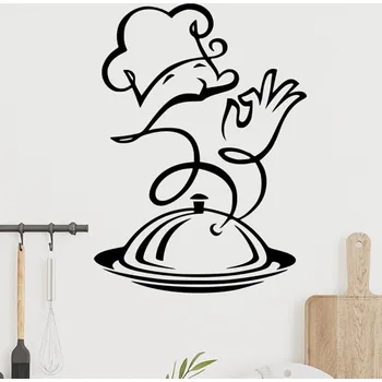 Samolepící dekorace Živá Zeď Samolepka na zeď Kuchařovo překvapení Barva: černá