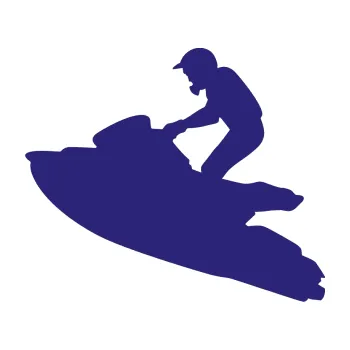 Polep vozidla SAMOLEPKA Vodní skútr 001 levá (22 - střední modrá) NA AUTO, NÁLEPKA, FÓLIE, POLEP, TUNING, VLASTNÍ TEXT, TISK, AUTOSAMOLEPKY.cz, POLEPY, OBRÁZEK, LOGO, SAMOLEPKY