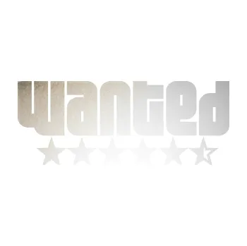 Polep vozidla SAMOLEPKA Wanted nápis s hvezdičkami (82 - odrazková reflexní bílá) NA AUTO, NÁLEPKA, FÓLIE, POLEP, TUNING, VLASTNÍ TEXT, TISK, AUTOSAMOLEPKY.cz, POLEPY, OBRÁZEK, LOGO, SAMOLEPKY