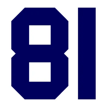 Polep vozidla Startovní číslo 81 (23 - tmavě modrá) SAMOLEPKA NA AUTO, NÁLEPKA, FÓLIE, POLEP, TUNING, VLASTNÍ TEXT, TISK, AUTOSAMOLEPKY.cz, POLEPY, OBRÁZEK, LOGO, 3D STICKERS