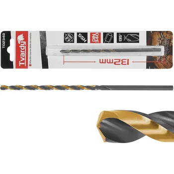 Vrták Vrták do kovu prodloužený HSS M2 TiN, DIN 340, 4,8mm, TVARDY, Geko T02348