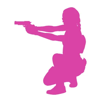 Samolepící dekorace Vojačka 001 levá (16 - růžová) SAMOLEPKA NA AUTO, NÁLEPKA, FÓLIE, POLEP, TUNING, VLASTNÍ TEXT, TISK, AUTOSAMOLEPKY.cz, POLEPY, OBRÁZEK, LOGO, 3D STICKERS