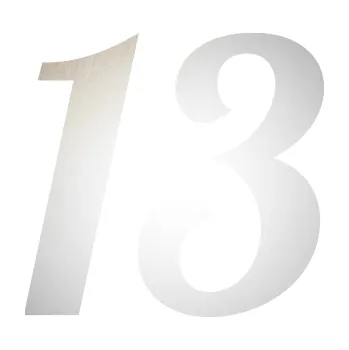 Polep vozidla Startovní číslo 13 typ 3 (82 - odrazková reflexní bílá) SAMOLEPKA NA AUTO, NÁLEPKA, FÓLIE, POLEP, TUNING, VLASTNÍ TEXT, TISK, AUTOSAMOLEPKY.cz, POLEPY, OBRÁZEK, LOGO, 3D STICKERS