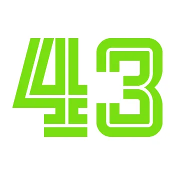 Polep vozidla Startovní číslo 43 typ 7 (04 - zelená kawasaki) SAMOLEPKA NA AUTO, NÁLEPKA, FÓLIE, POLEP, TUNING, VLASTNÍ TEXT, TISK, AUTOSAMOLEPKY.cz, POLEPY, OBRÁZEK, LOGO, 3D STICKERS