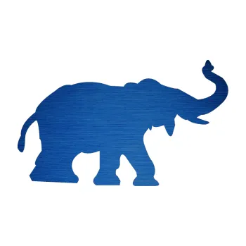 Samolepící dekorace SAMOLEPKA Slon 021 pravá (65 - škrábaný kov modrý) NA AUTO, NÁLEPKA, FÓLIE, POLEP, TUNING, VLASTNÍ TEXT, TISK, AUTOSAMOLEPKY.cz, POLEPY, OBRÁZEK, LOGO, SAMOLEPKY