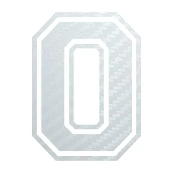 Polep vozidla SAMOLEPKA Startovní číslo 0 typ 4 (51 - 3D karbon bílý) NA AUTO, NÁLEPKA, FÓLIE, POLEP, TUNING, VLASTNÍ TEXT, TISK, AUTOSAMOLEPKY.cz, POLEPY, OBRÁZEK, LOGO, SAMOLEPKY