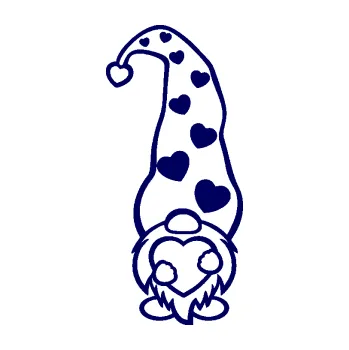 Samolepící dekorace SAMOLEPKA Trpaslík 002 pravá čepice se srdíčky (23 - tmavě modrá) NA AUTO, NÁLEPKA, FÓLIE, POLEP, TUNING, VLASTNÍ TEXT, TISK, AUTOSAMOLEPKY.cz, POLEPY, OBRÁZEK, LOGO, SAMOLEPKY