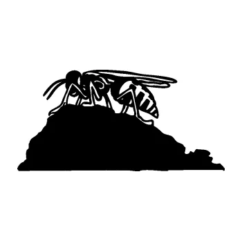 Samolepící dekorace SAMOLEPKA Vosa 002 levá (01 - černá) NA AUTO, NÁLEPKA, FÓLIE, POLEP, TUNING, VLASTNÍ TEXT, TISK, AUTOSAMOLEPKY.cz, POLEPY, OBRÁZEK, LOGO, SAMOLEPKY