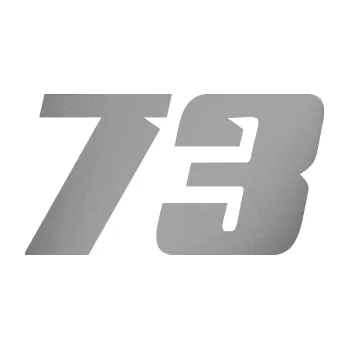Polep vozidla Startovní číslo 73 typ 6 (42 - stříbrná metalíza) SAMOLEPKA NA AUTO, NÁLEPKA, FÓLIE, POLEP, TUNING, VLASTNÍ TEXT, TISK, AUTOSAMOLEPKY.cz, POLEPY, OBRÁZEK, LOGO, 3D STICKERS