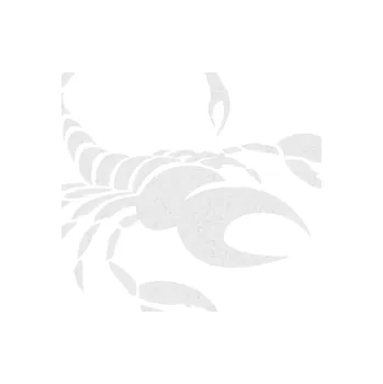 Samolepící dekorace Štír zvěrokruh 002 pravá (84 - Ultra Metalic bílá) SAMOLEPKA NA AUTO, NÁLEPKA, FÓLIE, POLEP, TUNING, VLASTNÍ TEXT, TISK, AUTOSAMOLEPKY.cz, POLEPY, OBRÁZEK, LOGO, 3D STICKERS