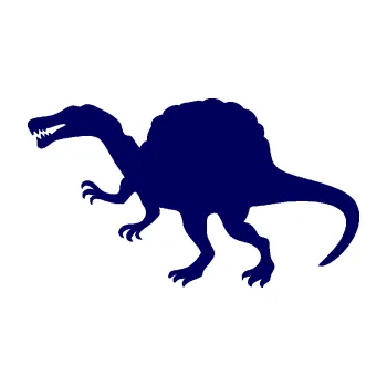 Samolepící dekorace SAMOLEPKA Spinosaurus 001 levá (23 - tmavě modrá) NA AUTO, NÁLEPKA, FÓLIE, POLEP, TUNING, VLASTNÍ TEXT, TISK, AUTOSAMOLEPKY.cz, POLEPY, OBRÁZEK, LOGO, SAMOLEPKY