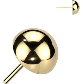 Piercing Šperky4U Půlkulička k PUSH IN piercingu TITAN - TIT1152GD-03