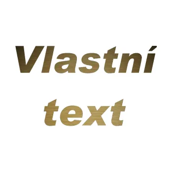 Polep vozidla Vlastní text - Arial Black kurzíva (64 - škrábaný kov zlatý) SAMOLEPKA NA AUTO, NÁLEPKA, FÓLIE, POLEP, TUNING, VLASTNÍ TEXT, TISK, AUTOSAMOLEPKY.cz, POLEPY, OBRÁZEK, LOGO, 3D STICKERS