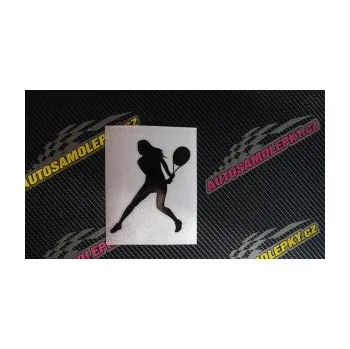 Polep vozidla Tenistka 002 levá (12 - zelená) SAMOLEPKA NA AUTO, NÁLEPKA, FÓLIE, POLEP, TUNING, VLASTNÍ TEXT, TISK, AUTOSAMOLEPKY.cz, POLEPY, OBRÁZEK, LOGO, 3D STICKERS