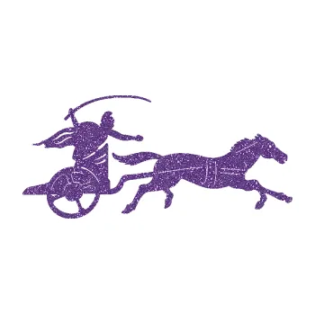 Samolepící dekorace SAMOLEPKA Sparťanský bojovník 001 pravá bojový vůz s koněm (87 - Ultra Metalic fialová) NA AUTO, NÁLEPKA, FÓLIE, POLEP, TUNING, VLASTNÍ TEXT, TISK, AUTOSAMOLEPKY.cz, POLEPY, OBRÁZEK, LOGO, SAMOLEPKY