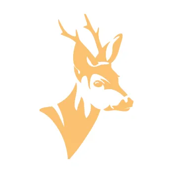 Samolepící dekorace SAMOLEPKA Srnec 001 pravá hlava (08 - béžová) NA AUTO, NÁLEPKA, FÓLIE, POLEP, TUNING, VLASTNÍ TEXT, TISK, AUTOSAMOLEPKY.cz, POLEPY, OBRÁZEK, LOGO, SAMOLEPKY