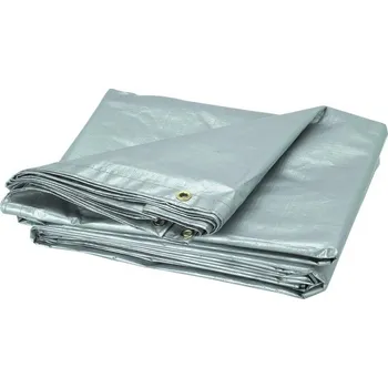 Krycí plachta Zakrývací plachta stříbrná 6x8m 120 g