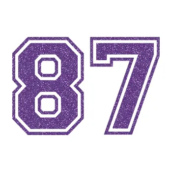 Polep vozidla Startovní číslo 87 typ 4 (87 - Ultra Metalic fialová) SAMOLEPKA NA AUTO, NÁLEPKA, FÓLIE, POLEP, TUNING, VLASTNÍ TEXT, TISK, AUTOSAMOLEPKY.cz, POLEPY, OBRÁZEK, LOGO, 3D STICKERS