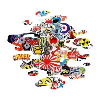 Samolepící dekorace SAMOLEPKA Skvrna 001 levá kaňka (83 - Sticker bomb) NA AUTO, NÁLEPKA, FÓLIE, POLEP, TUNING, VLASTNÍ TEXT, TISK, AUTOSAMOLEPKY.cz, POLEPY, OBRÁZEK, LOGO, SAMOLEPKY