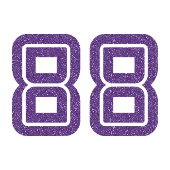 Polep vozidla SAMOLEPKA Startovní číslo 88 typ 7 (87 - Ultra Metalic fialová) NA AUTO, NÁLEPKA, FÓLIE, POLEP, TUNING, VLASTNÍ TEXT, TISK, AUTOSAMOLEPKY.cz, POLEPY, OBRÁZEK, LOGO, SAMOLEPKY