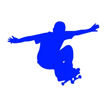 Samolepicí dekorace na vozidlo Skateboard 014 pravá (19 - modrá dynamic) SAMOLEPKA NA AUTO, NÁLEPKA, FÓLIE, POLEP, TUNING, VLASTNÍ TEXT, TISK, AUTOSAMOLEPKY.cz, POLEPY, OBRÁZEK, LOGO, 3D STICKERS