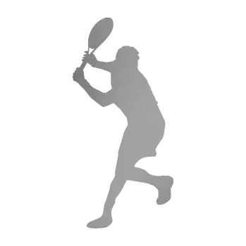 Polep vozidla Tenista 012 levá (42 - stříbrná metalíza) SAMOLEPKA NA AUTO, NÁLEPKA, FÓLIE, POLEP, TUNING, VLASTNÍ TEXT, TISK, AUTOSAMOLEPKY.cz, POLEPY, OBRÁZEK, LOGO, 3D STICKERS