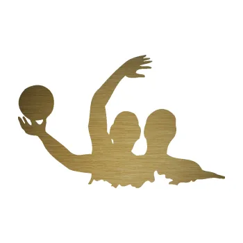 Polep vozidla SAMOLEPKA Vodní pólo 001 levá (64 - škrábaný kov zlatý) NA AUTO, NÁLEPKA, FÓLIE, POLEP, TUNING, VLASTNÍ TEXT, TISK, AUTOSAMOLEPKY.cz, POLEPY, OBRÁZEK, LOGO, SAMOLEPKY