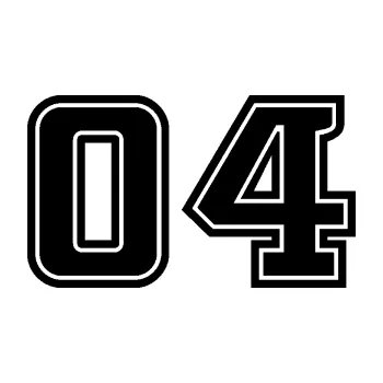 Polep vozidla Startovní číslo 04 typ 5 (01 - černá) SAMOLEPKA NA AUTO, NÁLEPKA, FÓLIE, POLEP, TUNING, VLASTNÍ TEXT, TISK, AUTOSAMOLEPKY.cz, POLEPY, OBRÁZEK, LOGO, 3D STICKERS